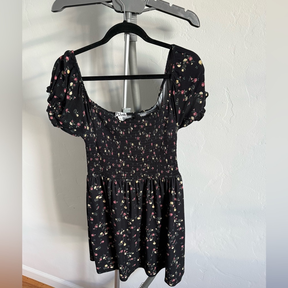 J for Justify Black Floral Dress